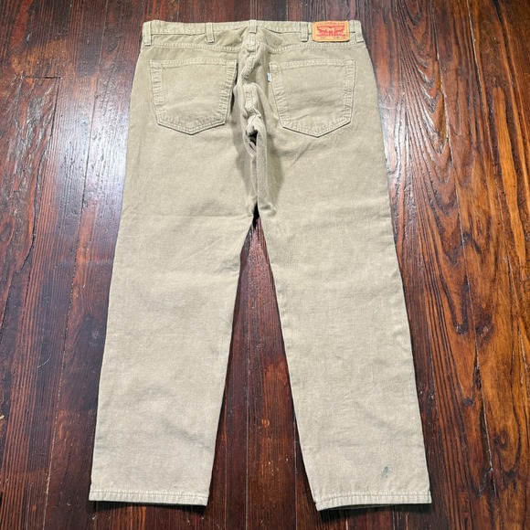 Levi's Other - Levis 502 Corduroy Pants Mens 38x32 Beige Relaxed Straight Leg Jeans White Tab